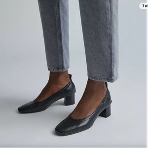 GUC Everlane Sz 6 Black Leather Day Heel